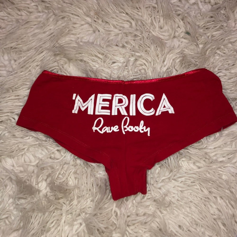 America Rave Booty Shorts Festival Rave 4th